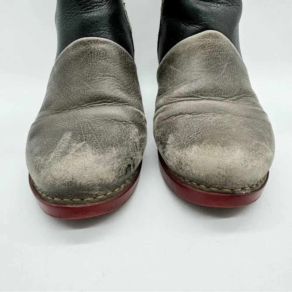 Art Company Womens Harlem 1092 Artsy Mid Heel Ankle Boot Grey/Black Size‎ 38